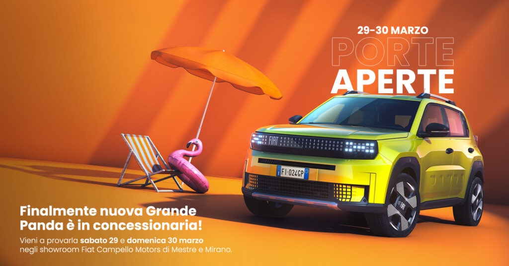 Porte aperte nuova Fiat Grande Panda Campello Motors Mestre Venezia Mirano