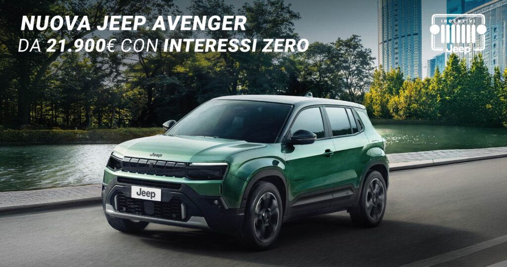 Nuova Jeep Avenger 2026 Provala da Campello Motors